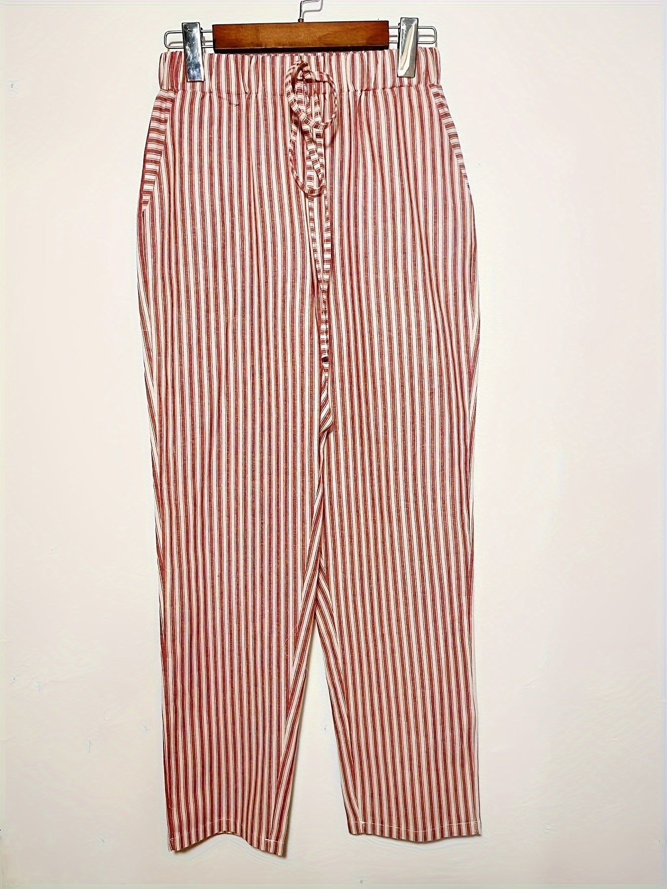 Sanna™ – Vide bukser med elegant stripe